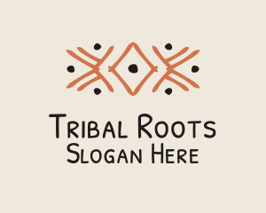 Orange Tribal Detail logo design