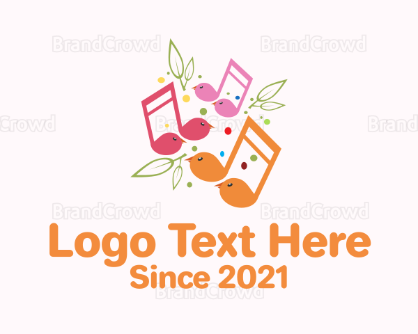 Musical Song Bird Logo