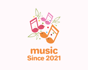 Musical Song Bird logo design