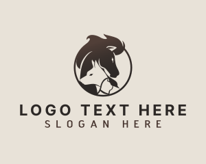 Horse - Animal Pet Veterinarian logo design