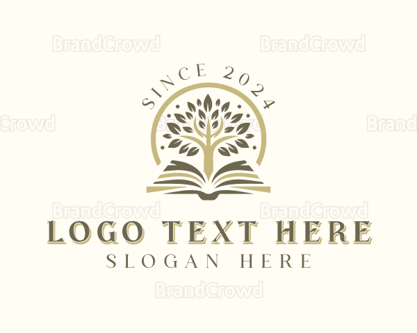Educational Book Tree Logo