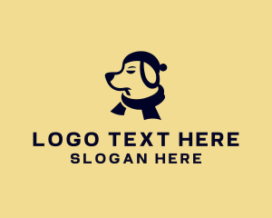 Dog Shelter - Winter Dog Scarf logo design