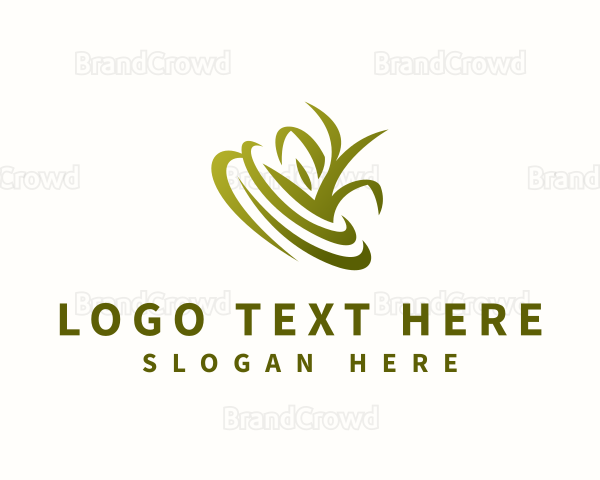 Grass Lawn Garden Logo