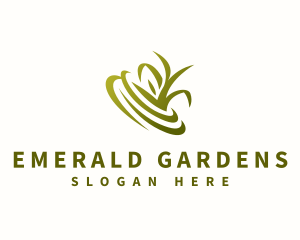 Grass Lawn Garden logo design