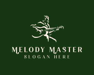 Musician - Guitarist Musician Performer logo design