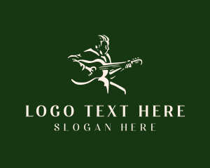 Guitarist Musician Performer Logo