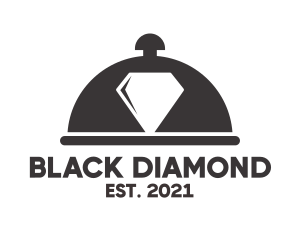 Diamond Food Event Catering Cloche logo design