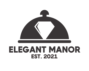 High Class - Diamond Food Event Catering Cloche logo design