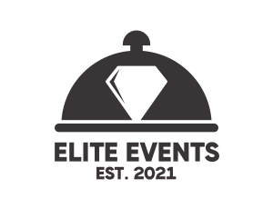 Event - Diamond Food Event Catering Cloche logo design