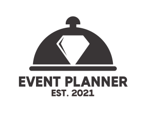 Diamond Food Event Catering Cloche logo design