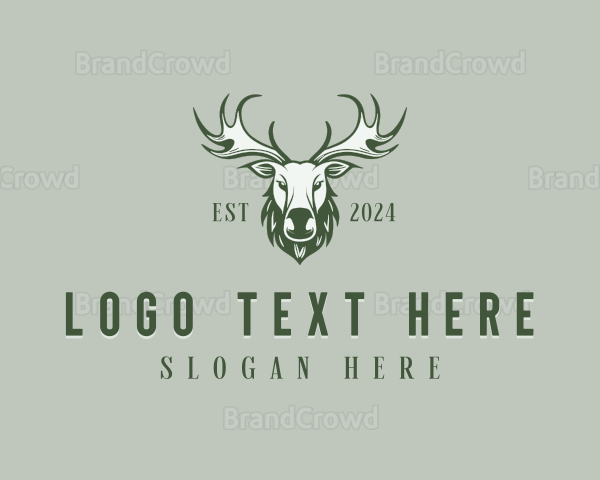 Moose Buck Reindeer Logo