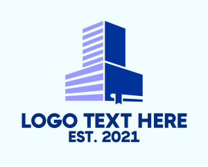 Cityscape - Blue Book Tower logo design