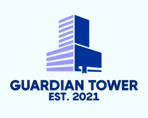 Blue Book Tower  logo design