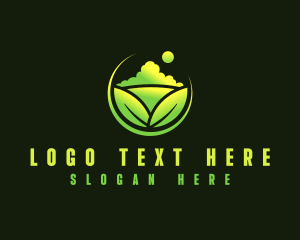 Cloud - Leaf Landscaping Maintenance logo design