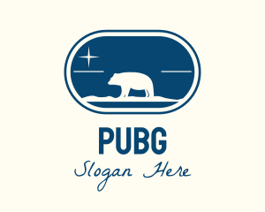 Blue Polar Bear  Logo