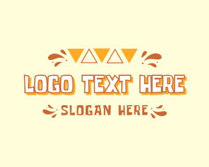 Playful - Colorful Festival Wordmark logo design