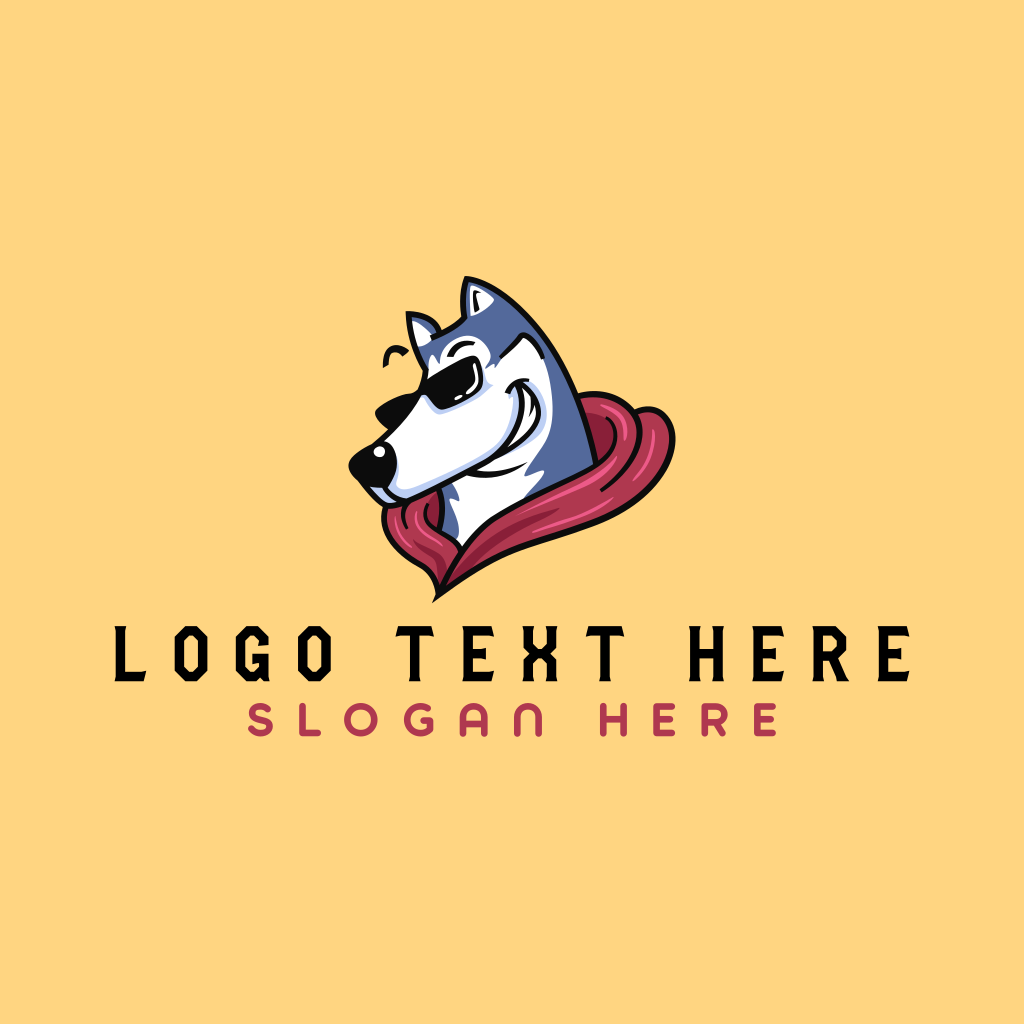 Cool Siberian Husky Logo | BrandCrowd Logo Maker