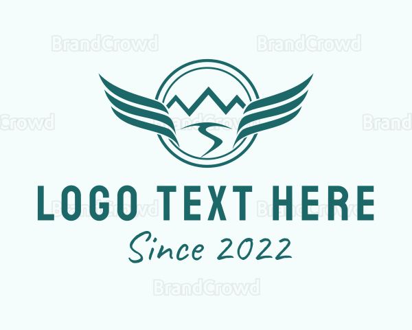 Mountain Camping Wings Logo