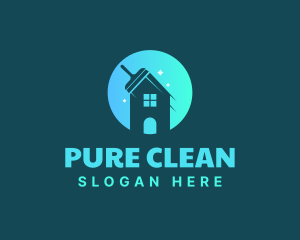 House Clean Maintenance logo design