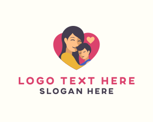 Support - Mother Son Love logo design