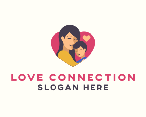 Mother Son Love logo design