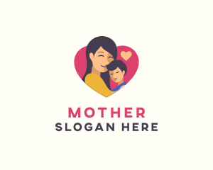 Mother Son Love logo design