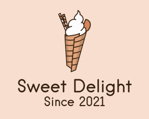 Parfait - Whipped Cream Dessert logo design