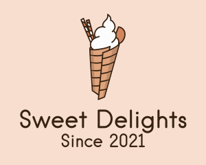 Whipped Cream Dessert  logo design