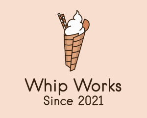 Whipped Cream Dessert  logo design