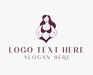 Woman Body Lingerie Logo