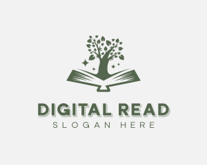 Ebook - Tree Book Author logo design