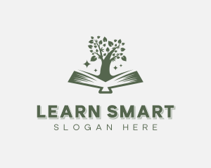 Tutoring - Tree Book Author logo design