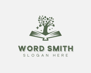 Author - Tree Book Author logo design