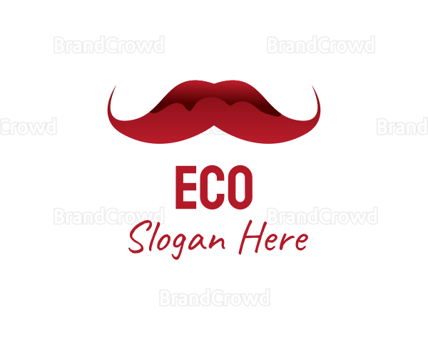 Red Mustache Barber Logo