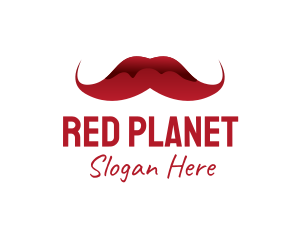 Red Mustache Barber logo design