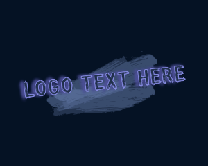 Graphics - Neon Clothing Brush Strokes logo design