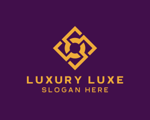 Golden Elegant Tile Pattern logo design