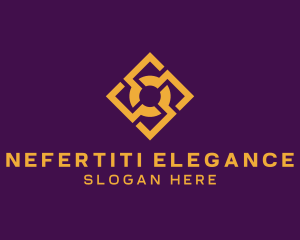 Golden Elegant Tile Pattern logo design