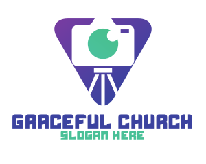 Digicam - Triangle Photo Booth logo design