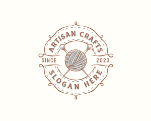 Crafts - Craft Yarn Knitting logo design