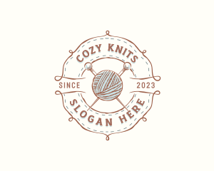 Craft Yarn Knitting logo design