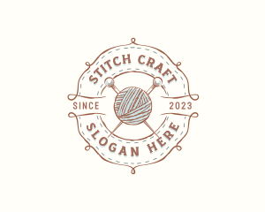 Craft Yarn Knitting logo design