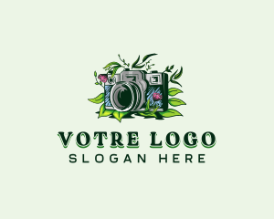 Image - Floral Camera Photography logo design