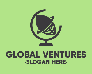 World - World Globe Leaf logo design