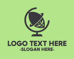 Travel Agency - World Globe Leaf logo design