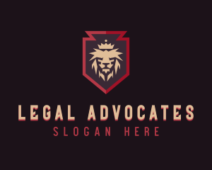 Royal Lion Shield logo design