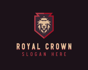 Royal Lion Shield logo design