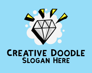 Doodle - Shiny Diamond Doodle logo design