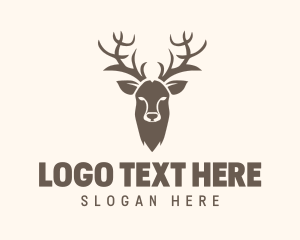 Antelope - Deer Noble Antelope logo design