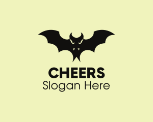 Fangs Vampire Bat Logo